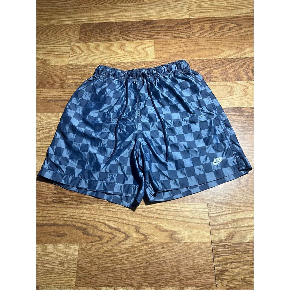 Nike Club Men's Flow Checkered Shorts Elastic Medium